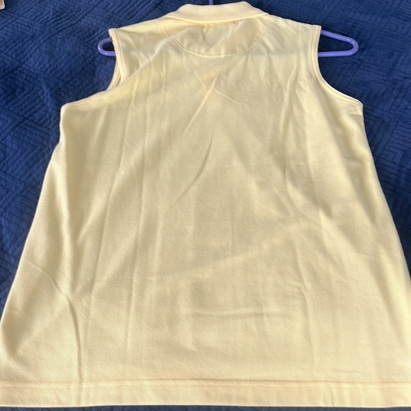Winner mate yellow Technicolor sleeveless with a collar golf shirt - Picture 2 of 3